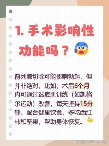 前列腺癌术后会影响性功能吗-两性知识丨两性健康--你想了解的我都知道