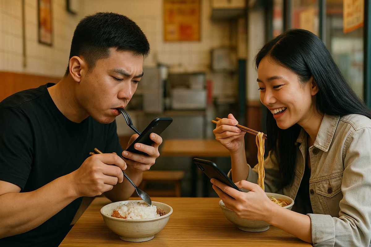 吃饭时各自玩手机伤感情吗