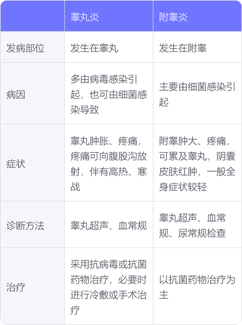 附睾炎和睾丸炎如何区分，治疗有何不同