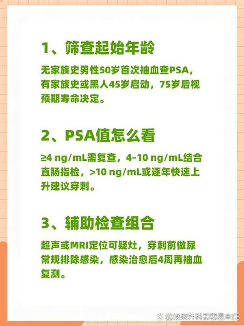 哪些人需要提前做PSA筛查