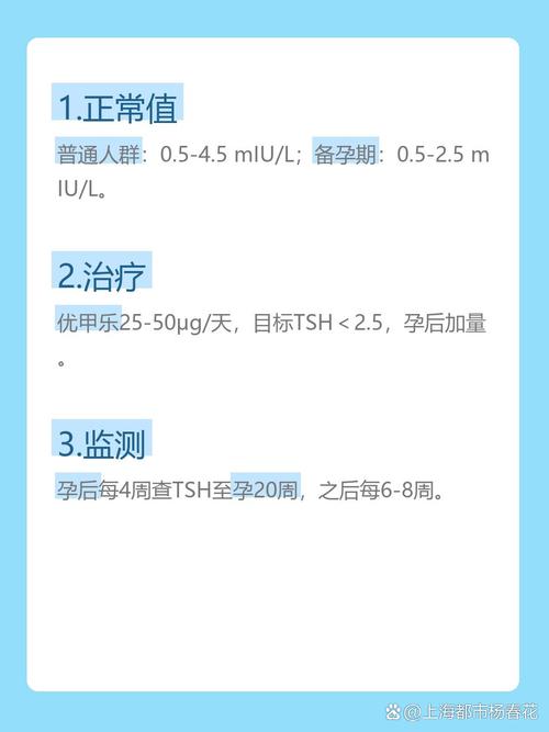 甲减患者备孕TSH控制在多少