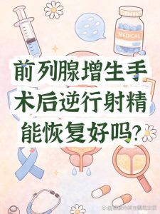 增生术后逆行射精能恢复吗?医生告诉你真实情况-两性知识丨两性健康--你想了解的我都知道