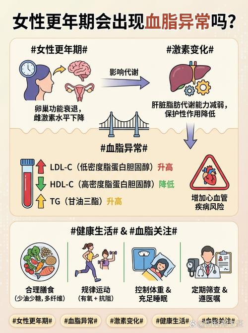 血脂异常和更年期有关吗