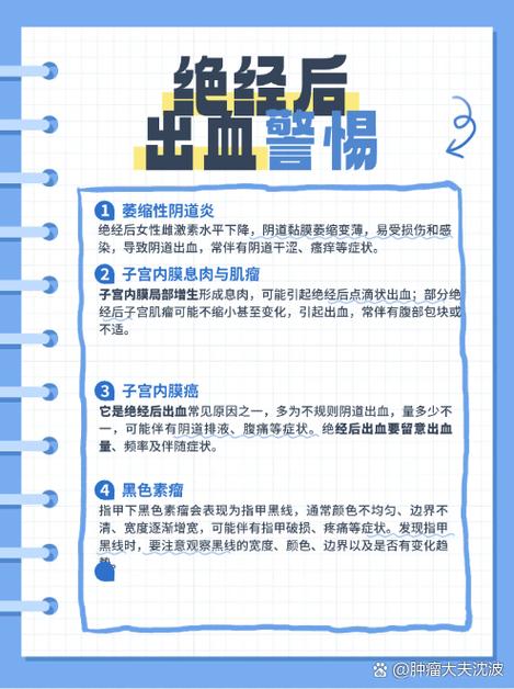 绝经后出血需要排查什么